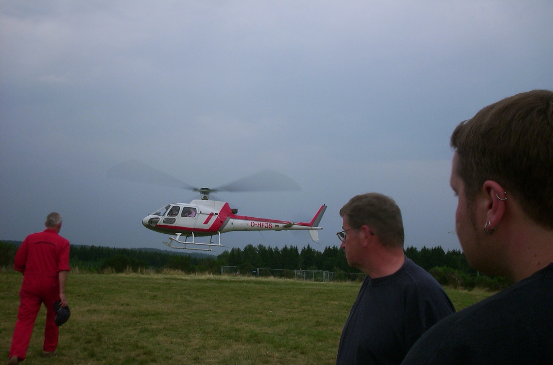 Nature One 2004, waiting for our helicopter